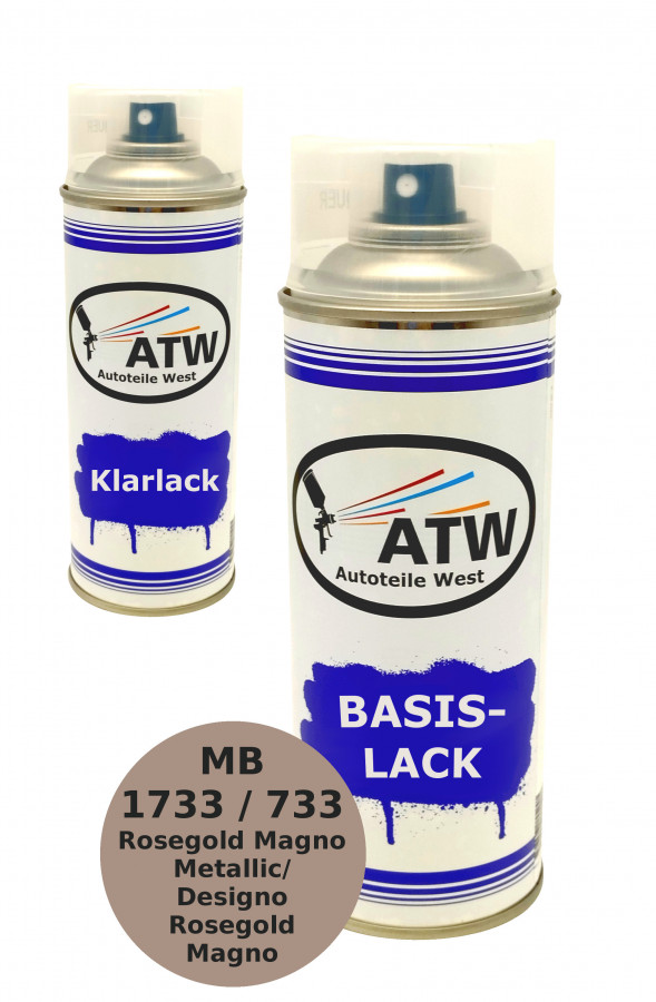 Autolack für Mercedes Benz 1733 / 733 Rosegold Magno Metallic / Designo Rosegold Magno+400ml Klarlack Set